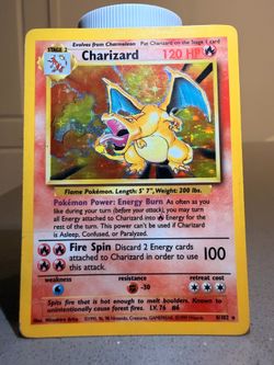 Charizard Base Set Holo LP 4/102 Pokemon TCG