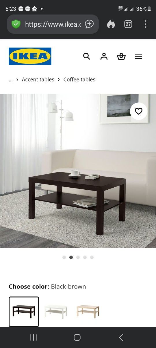 Coffee Table ($13) With Lower Shelf