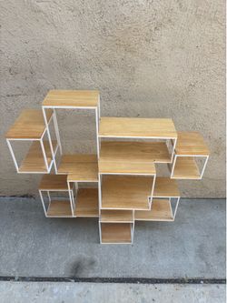 Modern Network Intersecting Cube Wall Shelving Unit Crate & Barrel