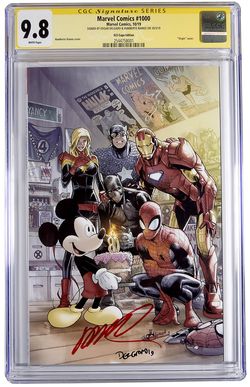 Marvel comics 1000 expo d23 variant 9.8 signed