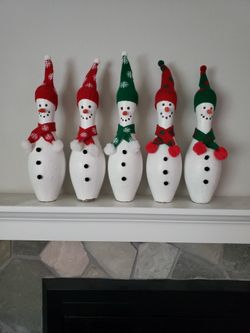 Snowman Bowling Pin