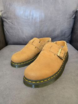 Dr. Martens Jorge II Shoes Men 9 Tan Wheat Slingback Clog Mule Sandals AirWair
