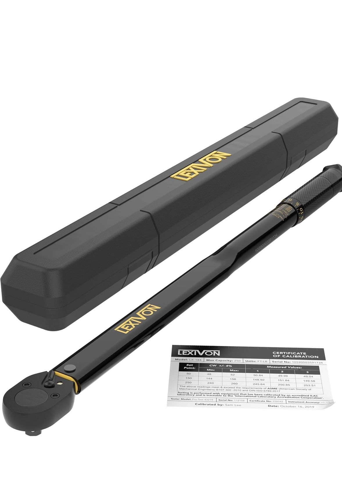 LEXIVON 1/2-Inch Drive Click Torque Wrench 