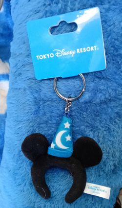 Tokyo Disney Resort Mickey Mouse Fantasia The Sorcerer Hat Keychain