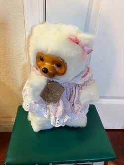 1988 Robert Raikes Bears Sally #17007 Sweet Sunday Wood Bear COA Box New