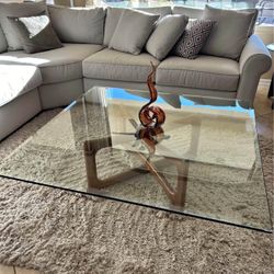 Glass coffee table top… stand not included