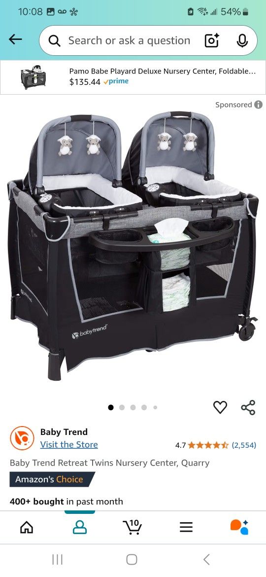 Baby Trend Twin Bassinet 