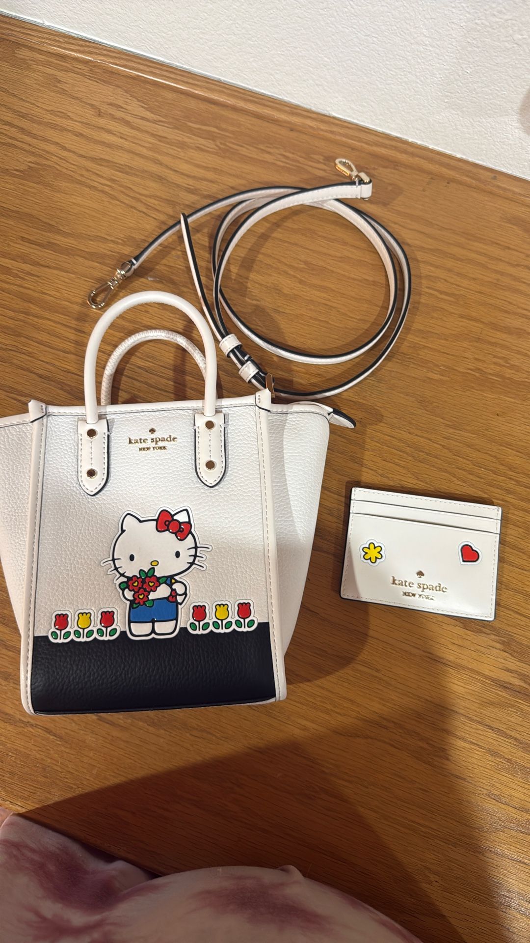 kate spade hello kitty purse with wallet