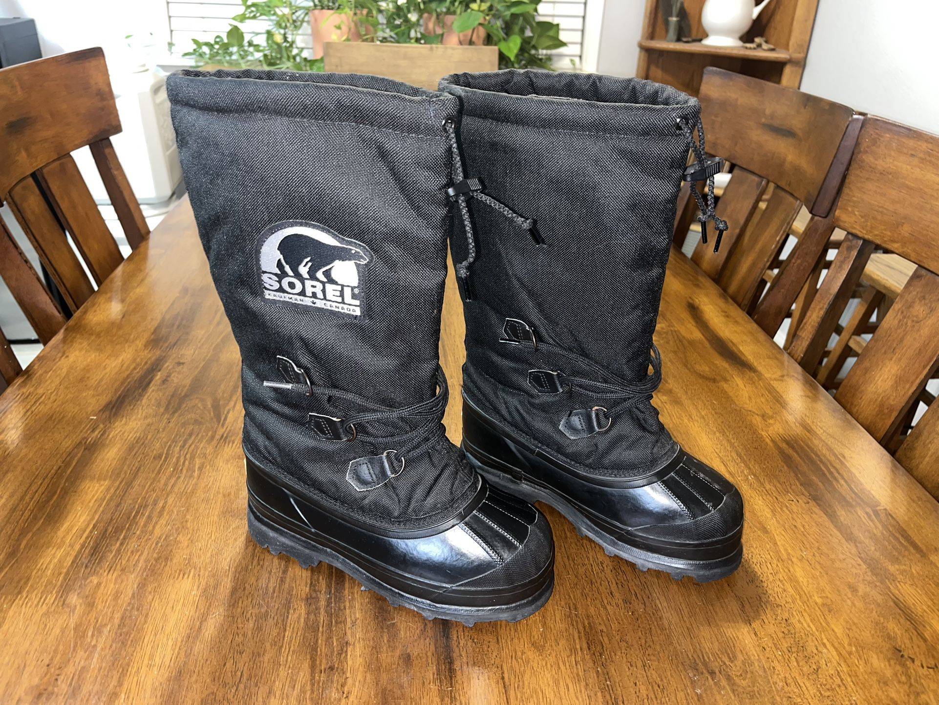 Sorel Kaufman Hand Crafted Natural Rubber Winter Snow Boots Made in Canada Women's, Size 6