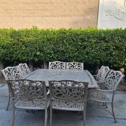 9Pc Patio Set /outdoor Dining Set/Outdoor Furniture/Cash Only 