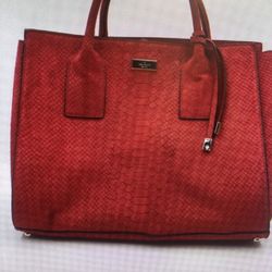 Kate Spade Red Python Elise Bag 
