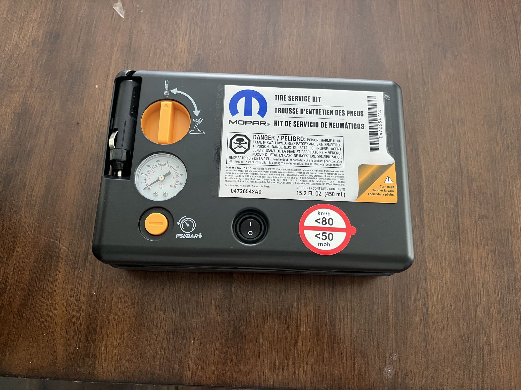 Mopar Tire Service Kit