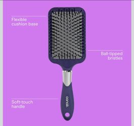 Conair Totally Smooth Ultra Paddle Brush, Wide Detangling Hair Brush with Ball-Tipped Bristles and Flexible Cushion Base, Ideal for Thick Hair. I have
