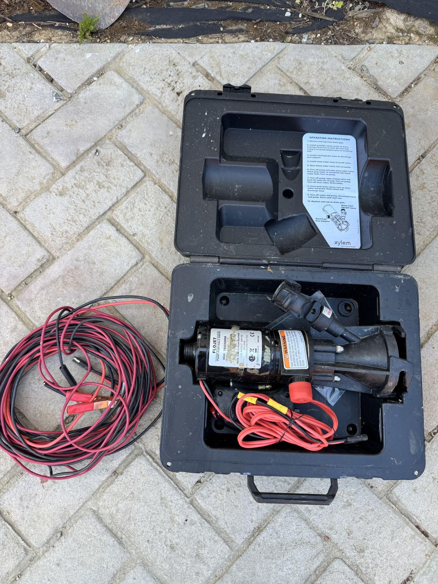 FloJet Portable RV Waste Macerator Pump Kit
