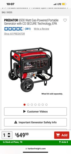 6500 Watt Generator (New)