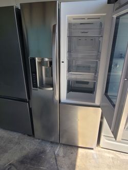 LG Instaview Counter Depth Stainless Steel Side By Side Refrigerator