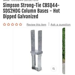 Galvanized base