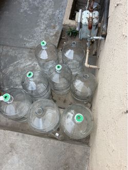 Glass water jugs