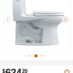 TOTO
UltraMax II 12 in. Rough In One-Piece 1.28 GPF Single Flush Elongated Toilet in Cotton White, SoftClose Seat Included
Model # MS604124CEFG#01
NEW