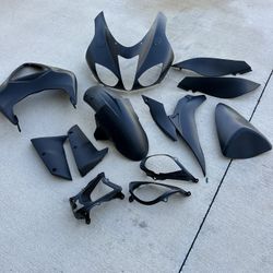 Kawasaki ZX-6R 2007 Fairings – Partial Set (Matte Black)