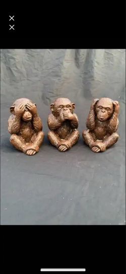 See no evil monkeys set