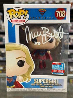 Supergirl #708 Supergirl Funko Pop Signed By Melissa Benoist w/ COA