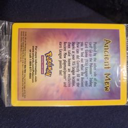 1x NEW Pokemon Ancient Mew SEALED Unopened 2000 Movie Promo Holo Card RARE!!