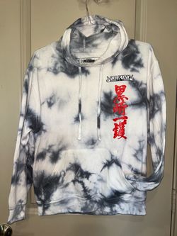 Hypland x Naruto Itachi Uchiha Tie Dye Hoodie Cloud Wash Anime Streetwear Y2k Size Medium