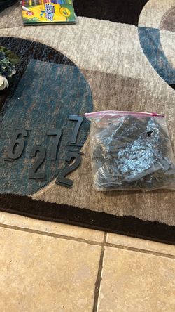 Black House Address Numbers Set