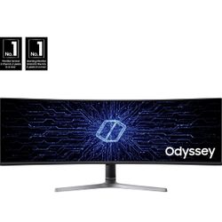 SAMSUNG Odyssey CRG Series 49-Inch Curved Gaming Monitor WITH Additional Monitor Arm