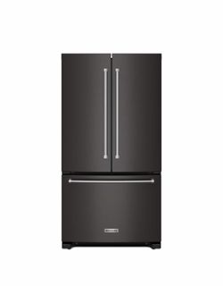 KitchenAid 36” French Door Refrigerator – Black Stainless Steel Model: KRFF577KBS Size: 36” Wide Capacity: 26.8 cu. ft. Price Today: $2,099 Condition: