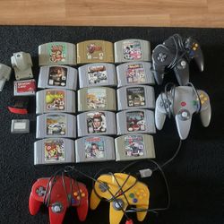 Nintendo 64 Games And Controllers 