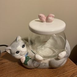 Vintage Glass Cookie Jar