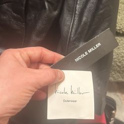 Nicole miller New York Leather Jacket