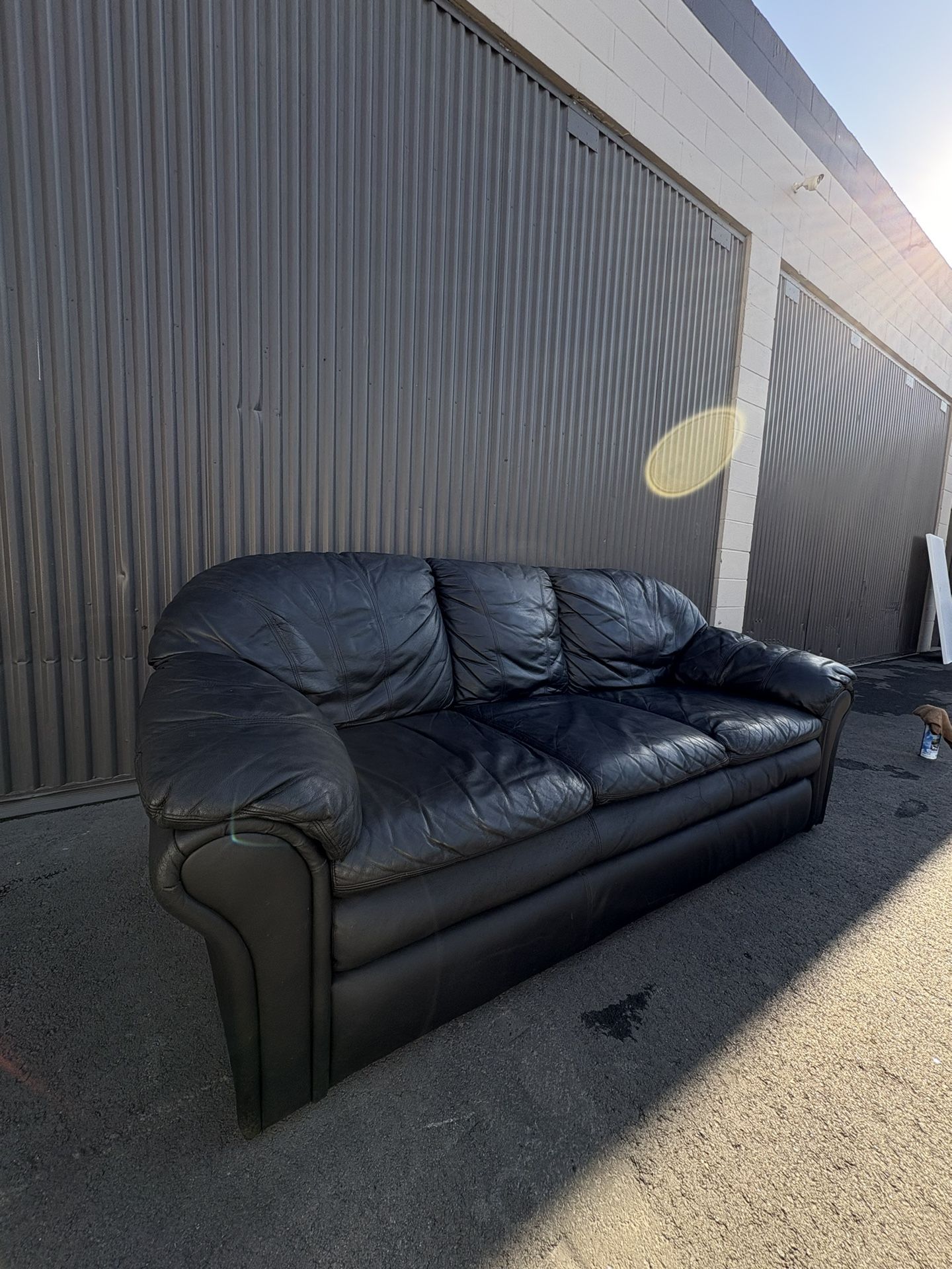 Black Leather Couch Leather Sofa
