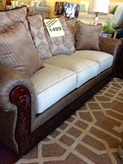 🇺🇸Furniture Sale🇺🇸 Brand New Traditional Sofa Loveseat Livingroom Set! $50 Down Takes It Home Today!