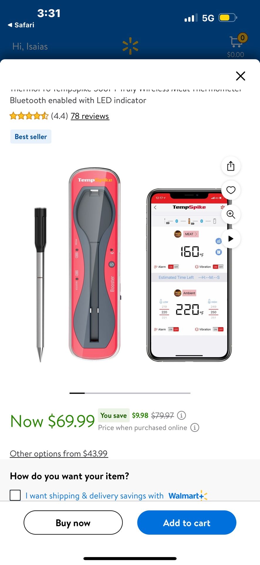 Smart Thermo Pro BBQ Temp Reader