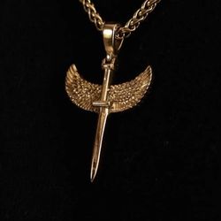 Angel Sword Necklace Pendant Chain New 