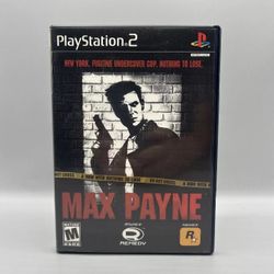Max Payne - PlayStation 2, PS2 - Complete CIB - Black Label BL