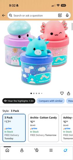 Squish mellow cloud slime