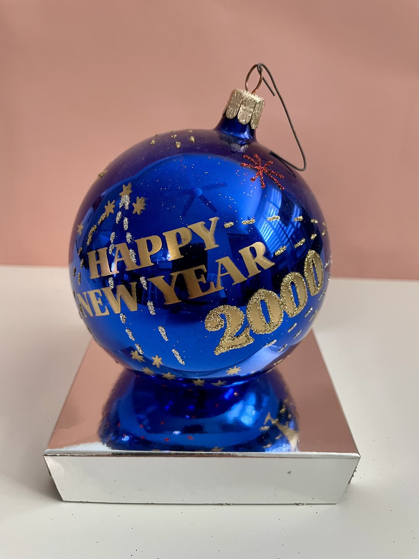 Vintage/antique New Years/Christmas Bulb Ornament