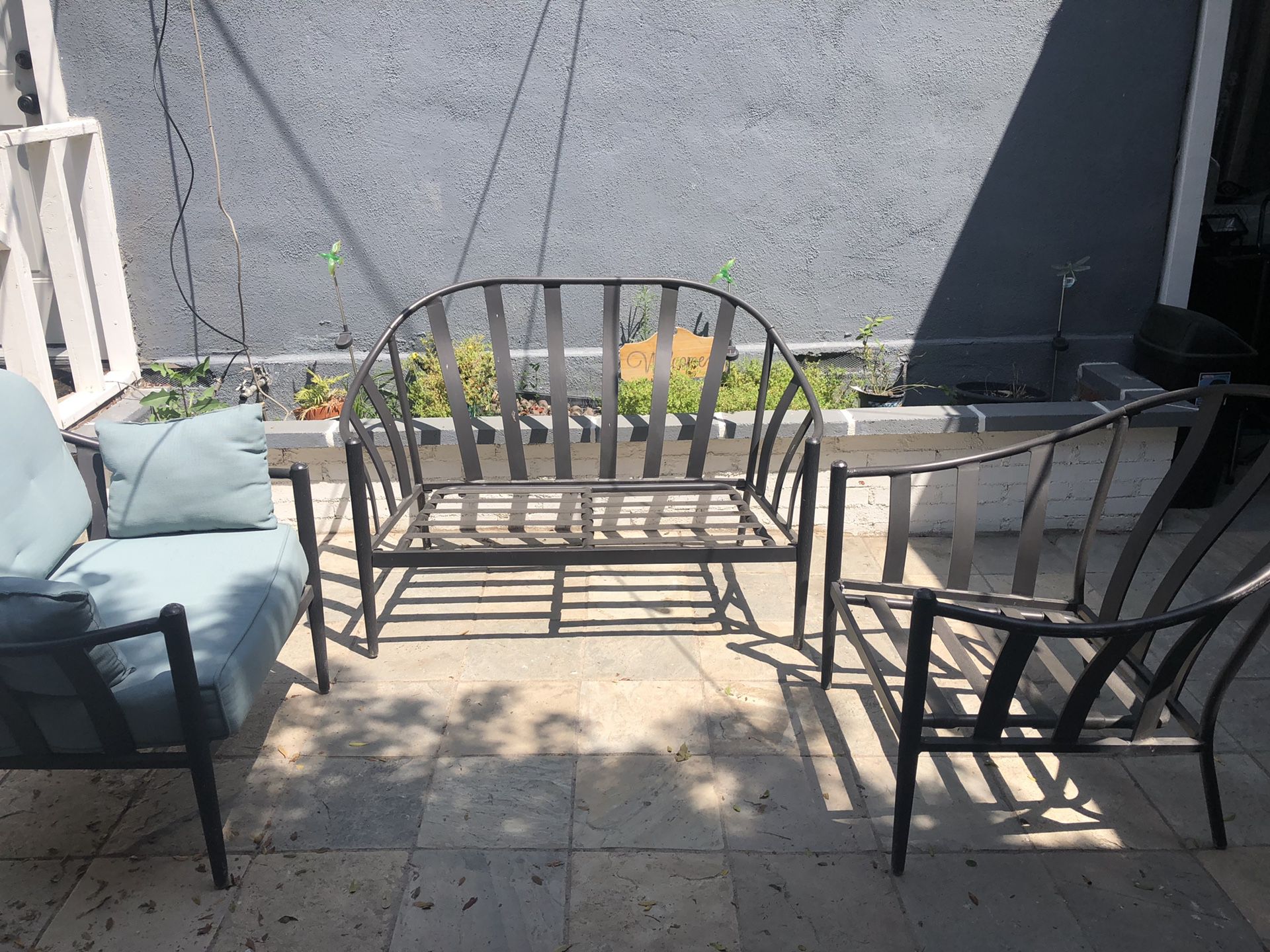 Patio Furniture 3 pieces and small table