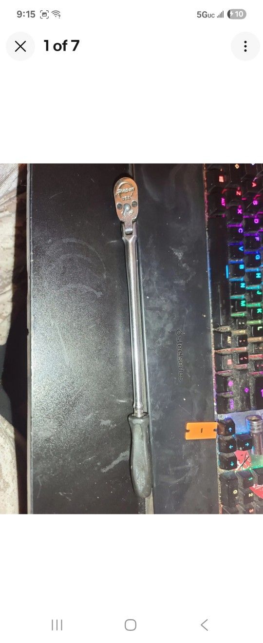 Snap On 1/4 Long Ratchet THLLFD72 Great Condition Working Perfectly 