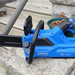 (2) Kobalt Brushless 40V Max Lithium Ion  Chainsaw Kits 