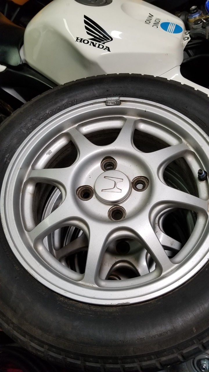3- Civic HX wheels