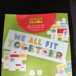 Mondo Llama Get To Know Me Puzzle Poster Kit