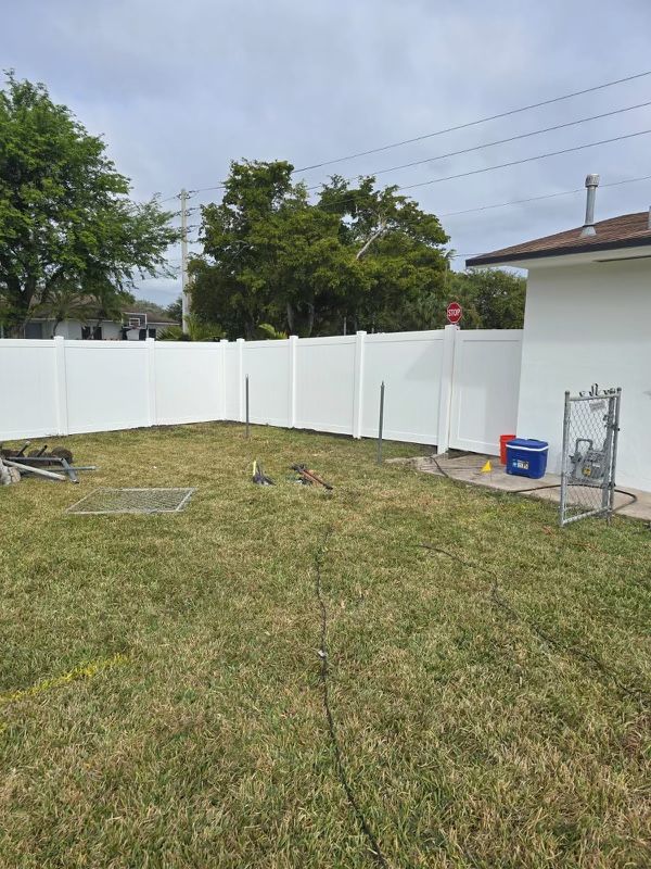 White PVC Fences & Gates