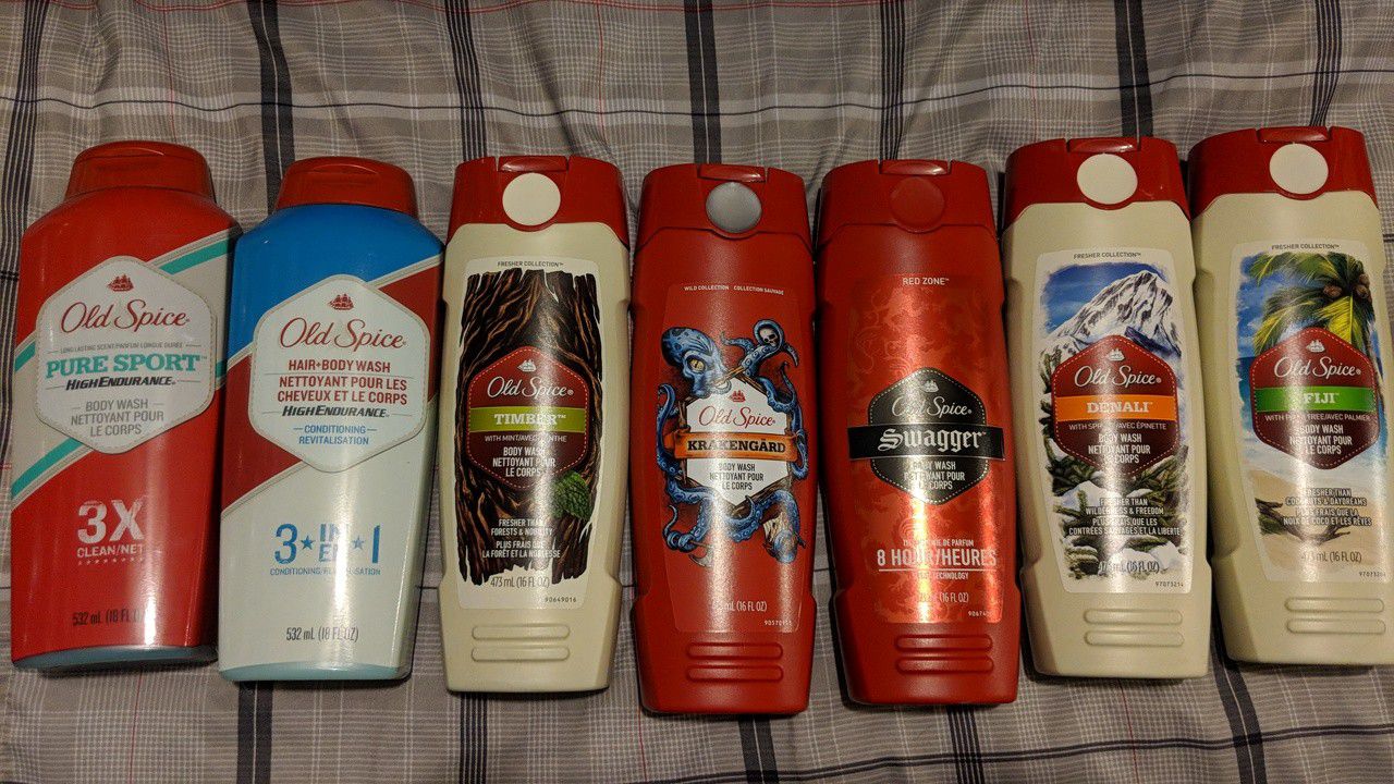 Assorted old spice men's body wash - each sold separately - multiple available