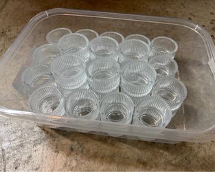 Glass votive candle holder