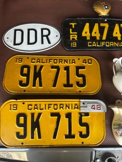 Vintage plates